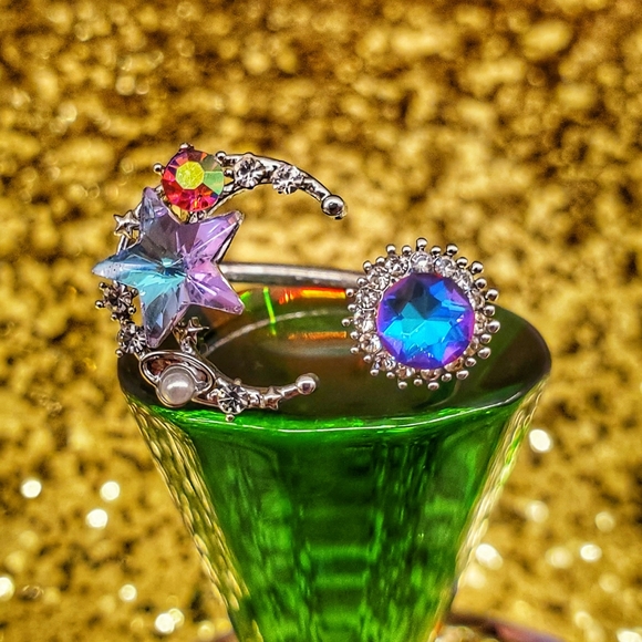 Constellation Galaxy Multi Color Gem Ring - Picture 4 of 14